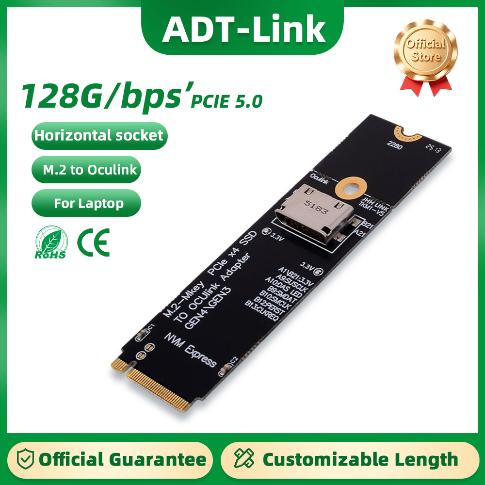 Oculink Egpu Dock Graphics Card - Carte d'extension ADT-Link PCIe 5.0 X4
